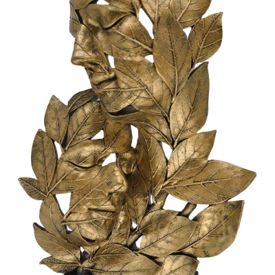 Gold Two Face Leaf Ornament